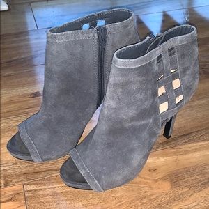 Grey suede Calvin Klein bootie - size 5.5